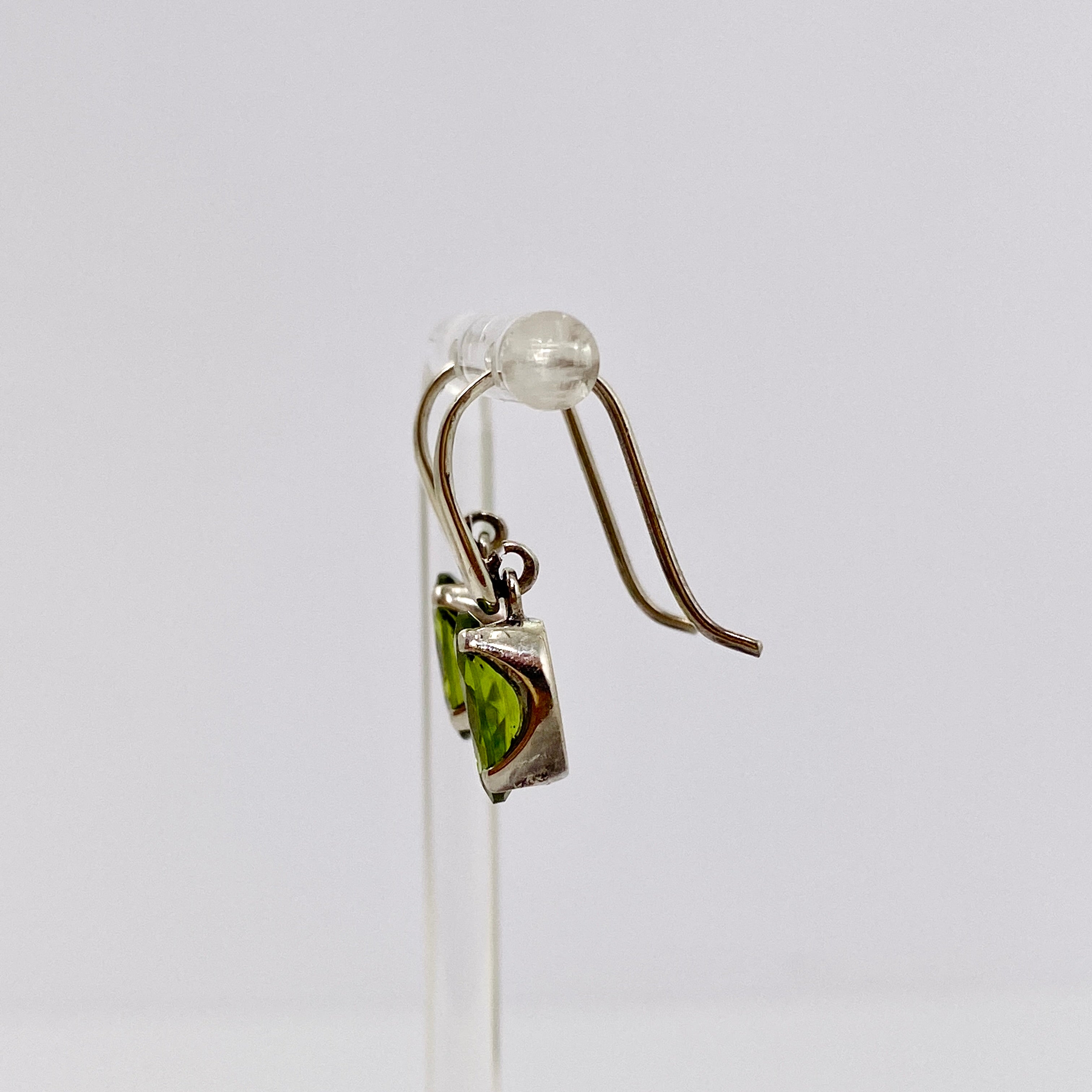 Peridot Oval Faceted Stud Earrings - 14K Gold Plated Dainty Jewelry for Women - Perfect for Everyday Wear, Gift Giving & Special Occasions
