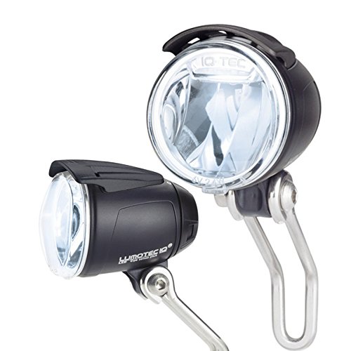 Busch & Müller Lumotec IQ Cyo Premium Senso Plus Dynamo Bike Headlight - Black Waterproof Bicycle Light for Night Riding & Commuting - Perfect for Urban Cycling & Road Safety