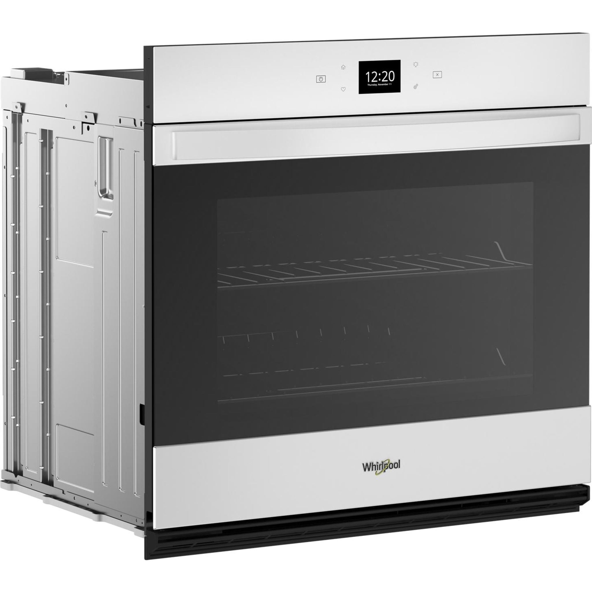 Whirlpool 27 Inch Built-In Convection Wall Oven - Stainless Steel (WOES5027LW) | Energy Efficient Electric Oven with Even Baking Technology | Perfect for Home Kitchens, Baking, and Entertaining