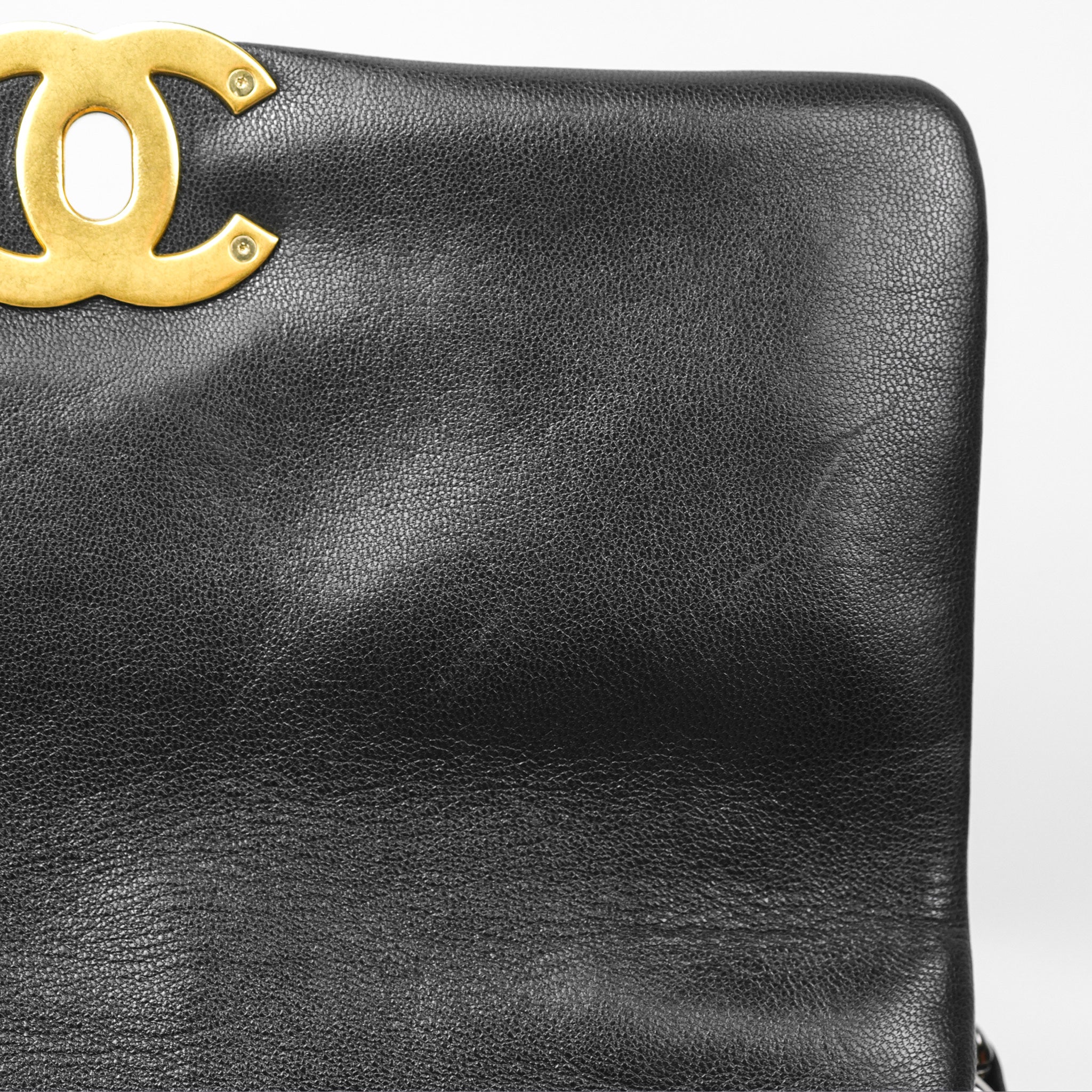 Chanel 19 Small Black Goatskin Mixed Hardware Flap Bag - Luxury Designer Handbag for Women, Perfect for Date Night & Evening Events