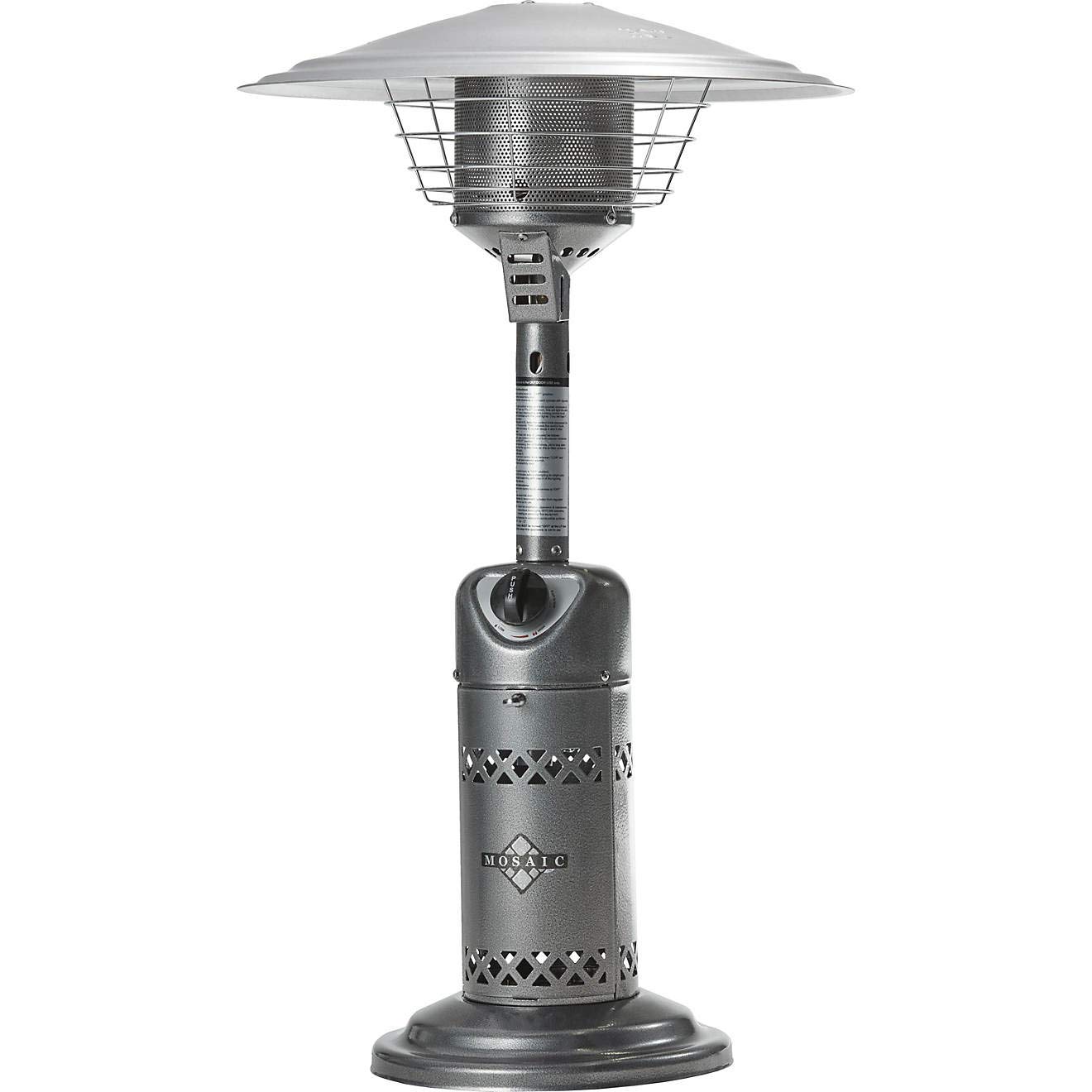 Efficient 10,000 BTU Mosaic Tabletop Patio Heater with Advanced Burner System - Perfect for Outdoor Dining, Backyard Gatherings & Winter Patio Comfort