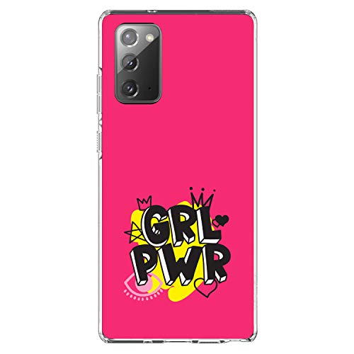 Girl Power - GRL PWR - Pink Yellow Black On Clear Case
