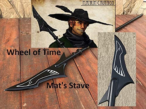 Fantasy Cosplay Staff & Spear - Authentic Book-Inspired Costume Accessories for Anime, LARP, and Halloween Costumes
