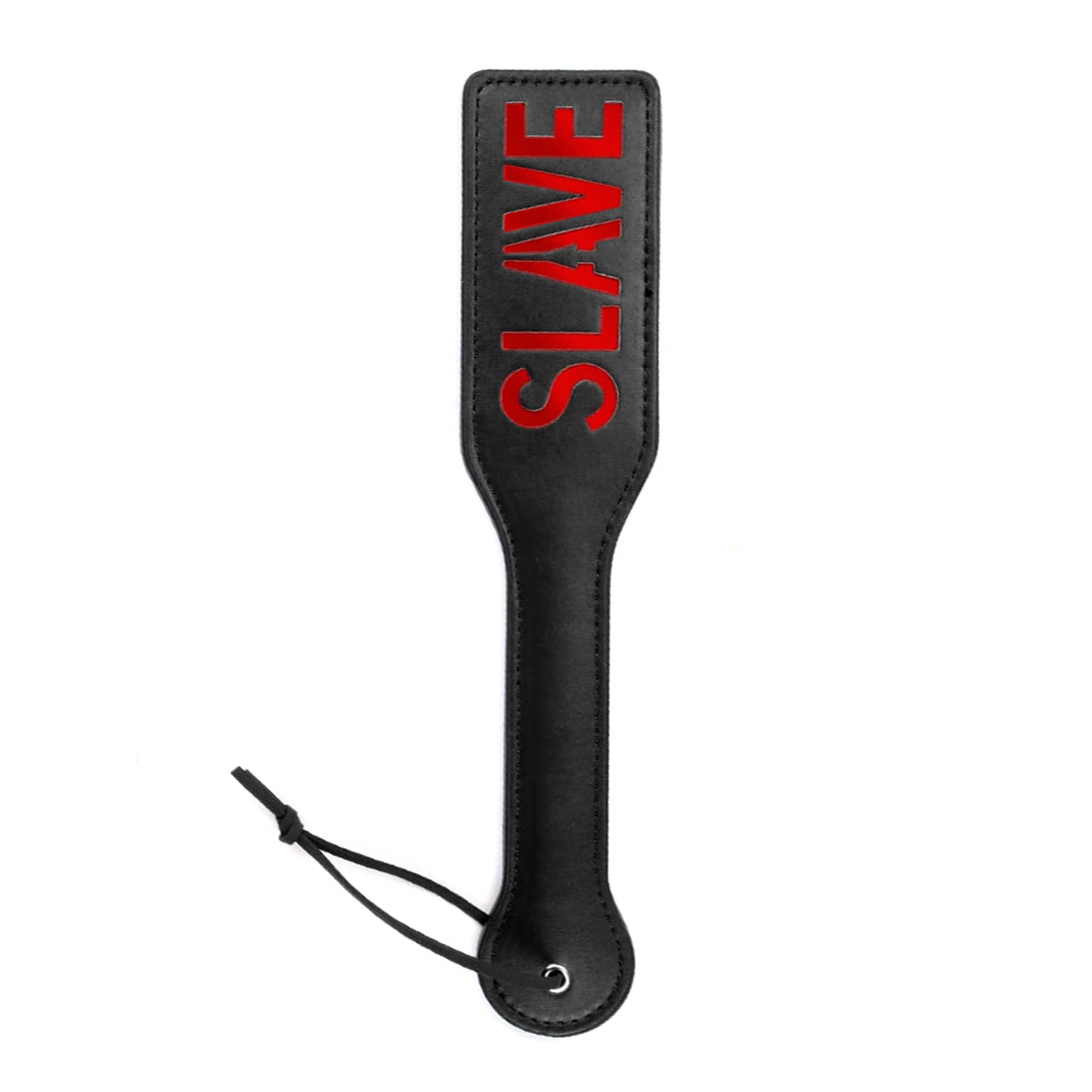 Premium Faux Leather Spanking Paddle for BDSM & Adult Play - 12.8 Inch Black Sensation Paddle for Couples & Spanking Enthusiasts - Perfect for Roleplay, Sensation Play & Erotic Spanking Scenes