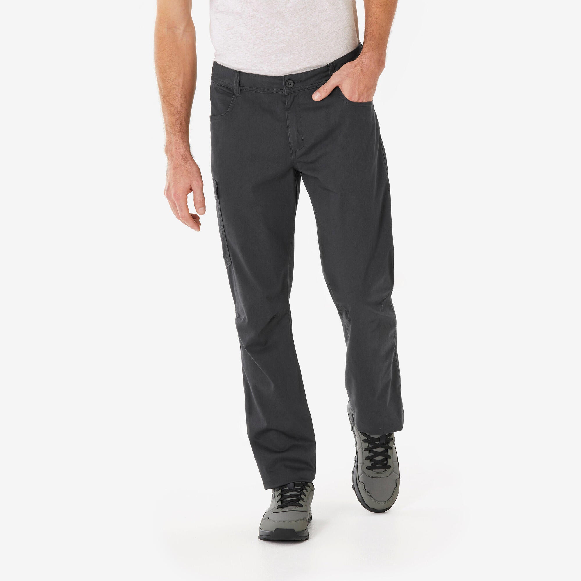 Quechua NH100 Men's Hiking Pants - Lightweight Quick-Dry Outdoor Trekking Trousers for Camping & Mountain Climbing