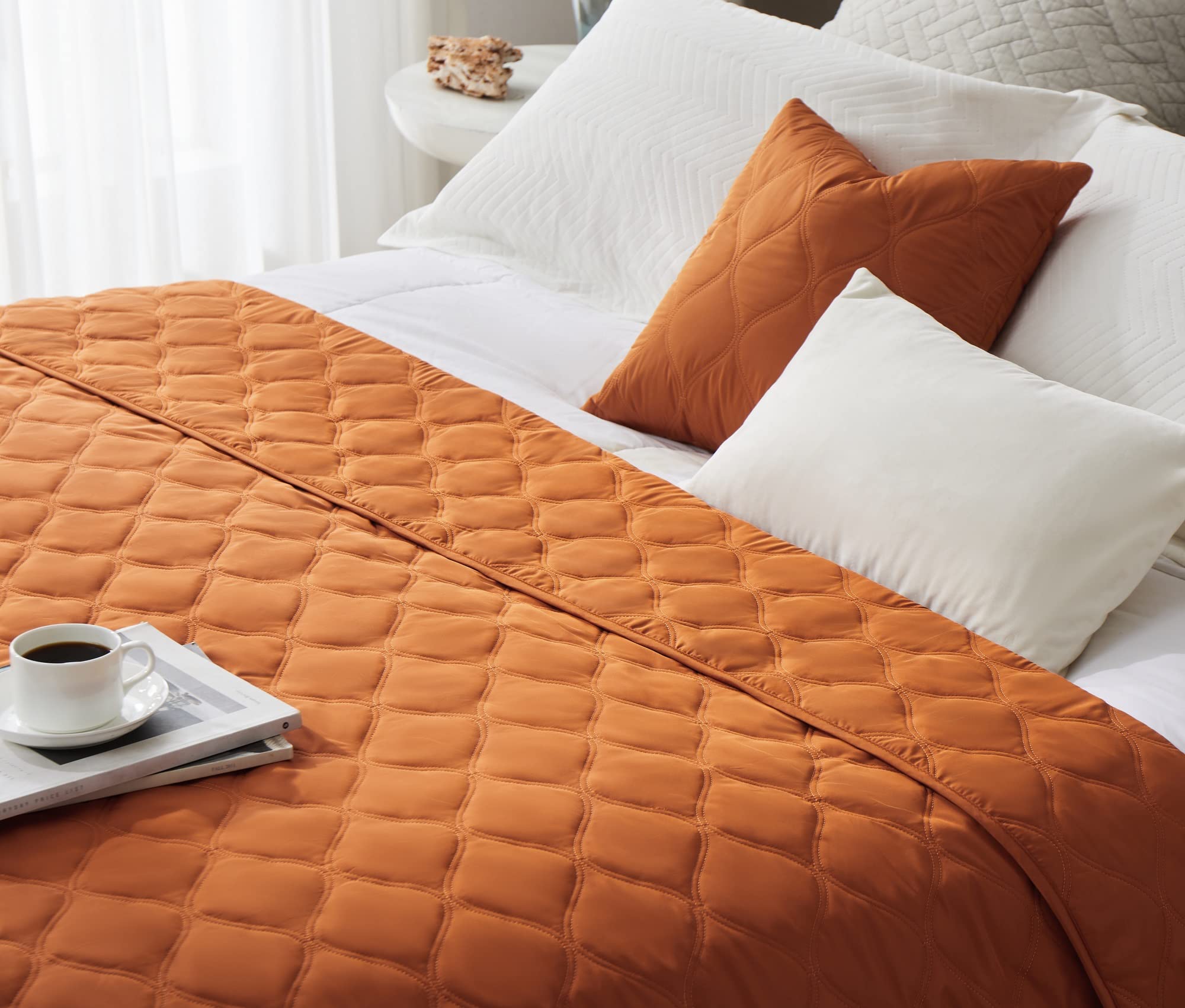 Allisandro Reversible Waterproof Pet Sofa Cover - Large 82x56 Inch Dog & Cat Couch Protector, Durable Pet Blanket for Furniture Protection, Orange - Perfect for Living Room, Bedroom & Pet-Friendly Homes