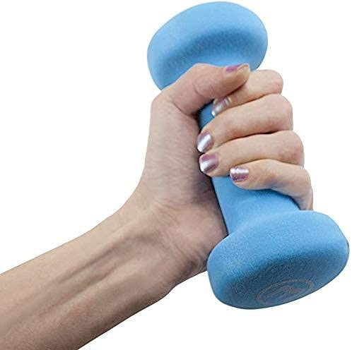FUXION Neoprene Dumbbell Hand Weights - Set of 2 Hexagon Non-Slip Exercise Weights for Home Gym, Yoga, Pilates & Strength Training - Perfect for Toning, Cardio & Full Body Workouts
