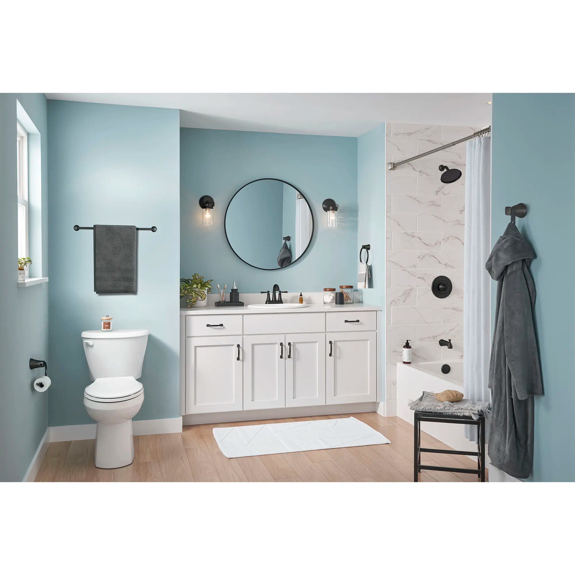 24 Inch Stainless Steel Towel Bar - Glenmere Bathroom Towel Rack with Rust-Resistant Finish for Bathroom, Kitchen, and Spa Decor (Wall Mounted)