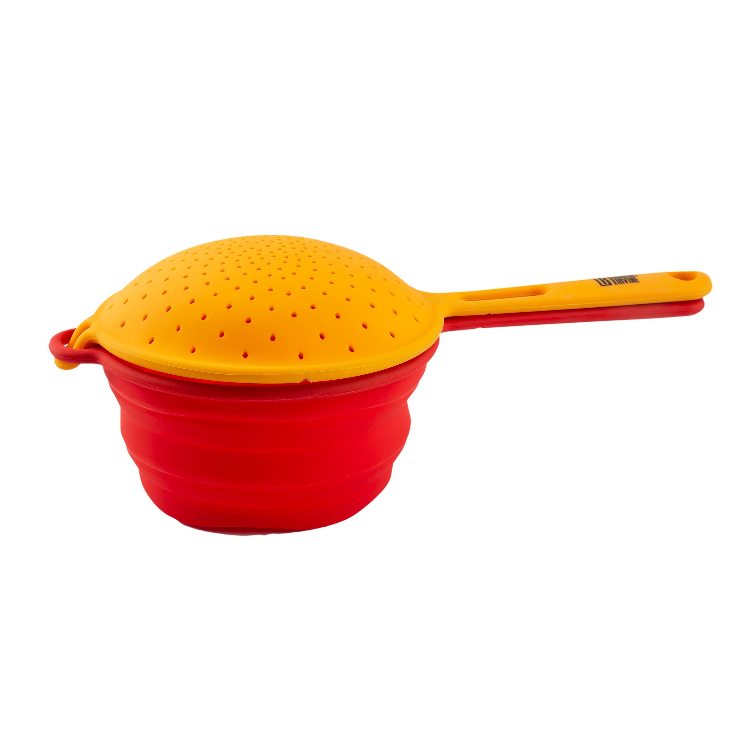 Robert Irvine 2-Piece Silicone Colander Set - Durable, BPA-Free Kitchen Strainers for Pasta, Vegetables & Fruits - Perfect for Cooking, Meal Prep & Healthy Eating