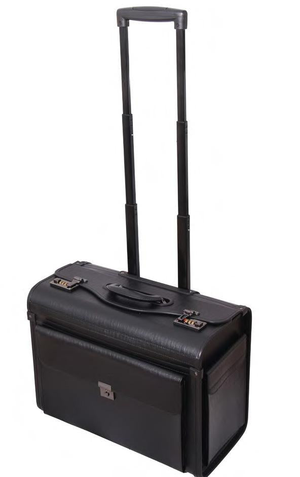 Avenue Pilot Case with Wheels & Extending Handle - Durable Carry-On Luggage for Business Travel with Laptop Compartment | Perfect for Airplane Cabin, Office Commute & Business Trips