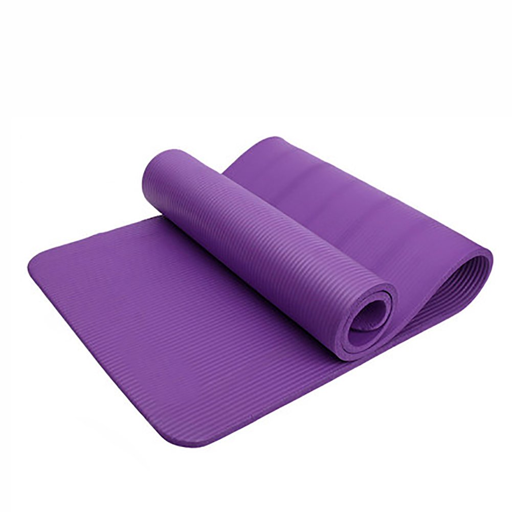 Damian-Sewing Premium Waterproof Non-Slip Yoga Mat - Extra Thick Eco-Friendly Exercise Mat for Home & Studio Workouts (Color: Blue)