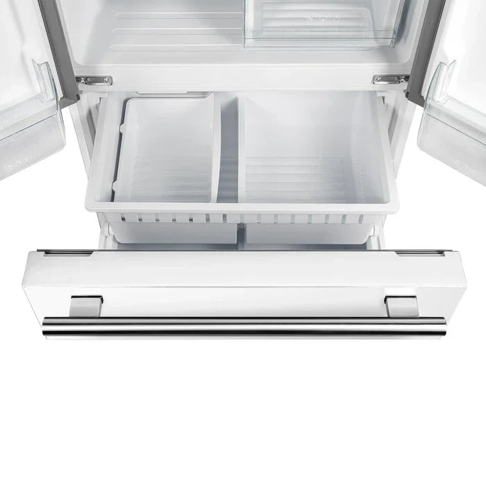 Forno Espresso Gallipoli 30 Inch 17.5 cu. ft. French Door Refrigerator with Ice Maker - Stainless Steel FFFFD1974 - Perfect for Modern Kitchens & Entertaining