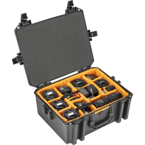 Pelican Vault V550 Standard Equipment Case with Lid Foam and Dividers - Heavy Duty Waterproof Protective Storage Box for Tools, Electronics, Cameras - Perfect for Travel, Outdoor Adventures & Professional Use