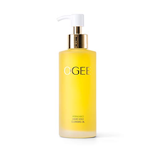 Ogee Liquid Gold Cleansing Oil - Organic & Natural Facial Cleanser for Moisturizing & Makeup Removal | Gentle Daily Skincare for Dry & Sensitive Skin | Perfect for Double Cleansing Routine & Travel Skincare