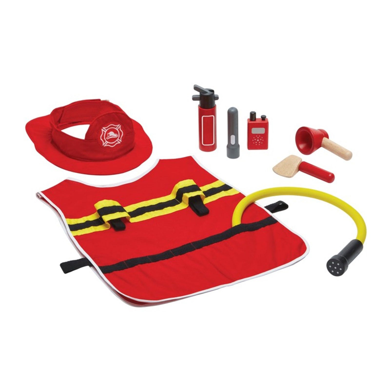 Firefighter Play Set for Kids - Pretend Play Fireman Costume & Toy Accessories - Great for Role Play, Birthday Parties & Educational Fun