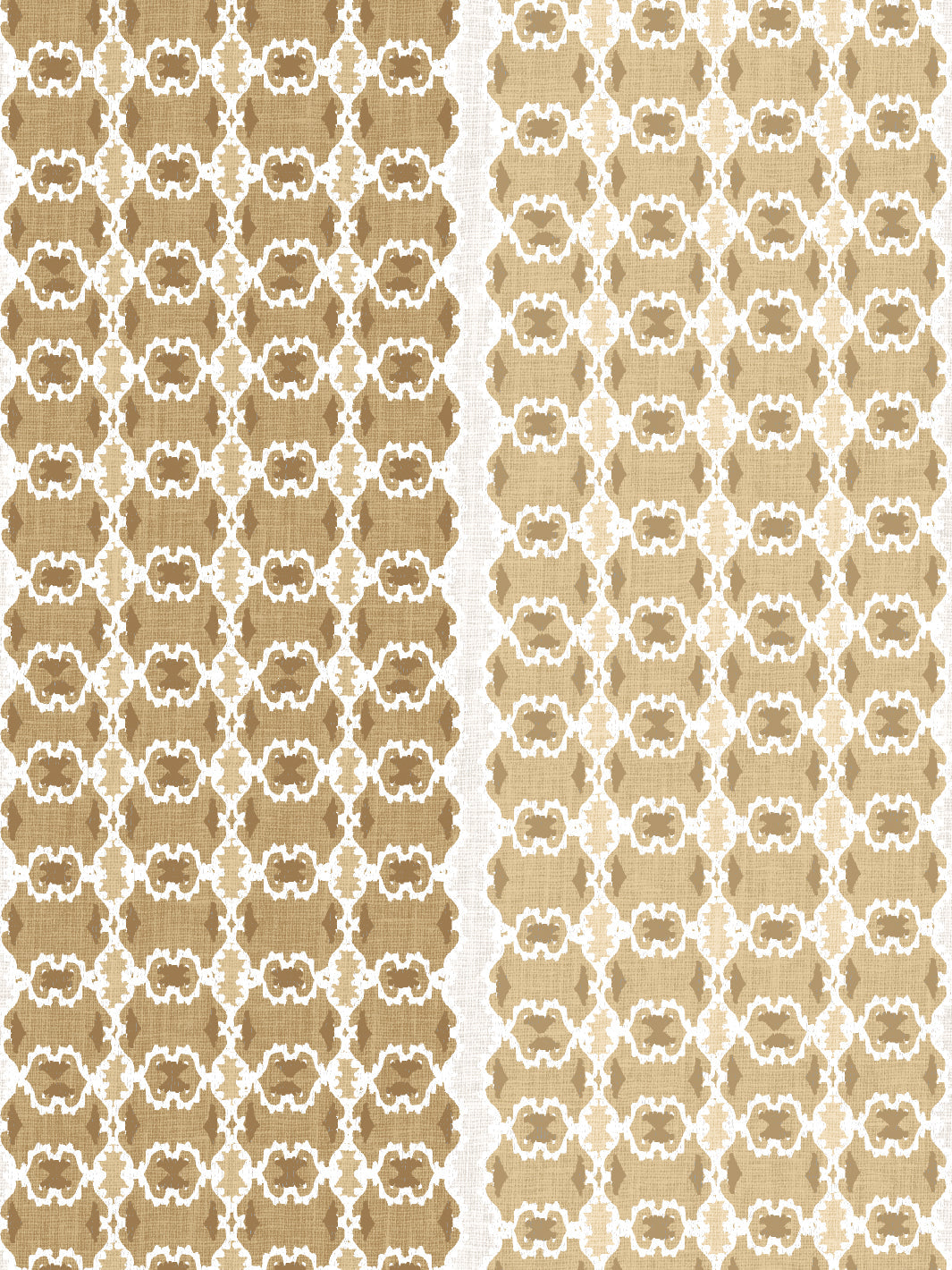 Nathan Turner 'Medallion Stripe' Gold Wallpaper - Premium Peel & Stick Wallpaper for Living Room, Bedroom & Dining Room Decor