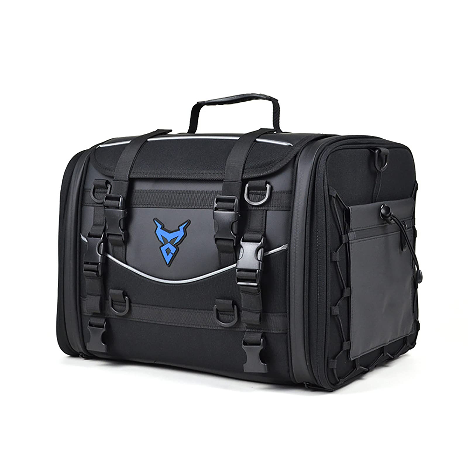 Waterproof Motorcycle Tail Bag - High Capacity Rear Seat Storage Bag with Multifunction Pockets | Durable Motorbike Luggage for Commuting, Travel & Adventure Rides