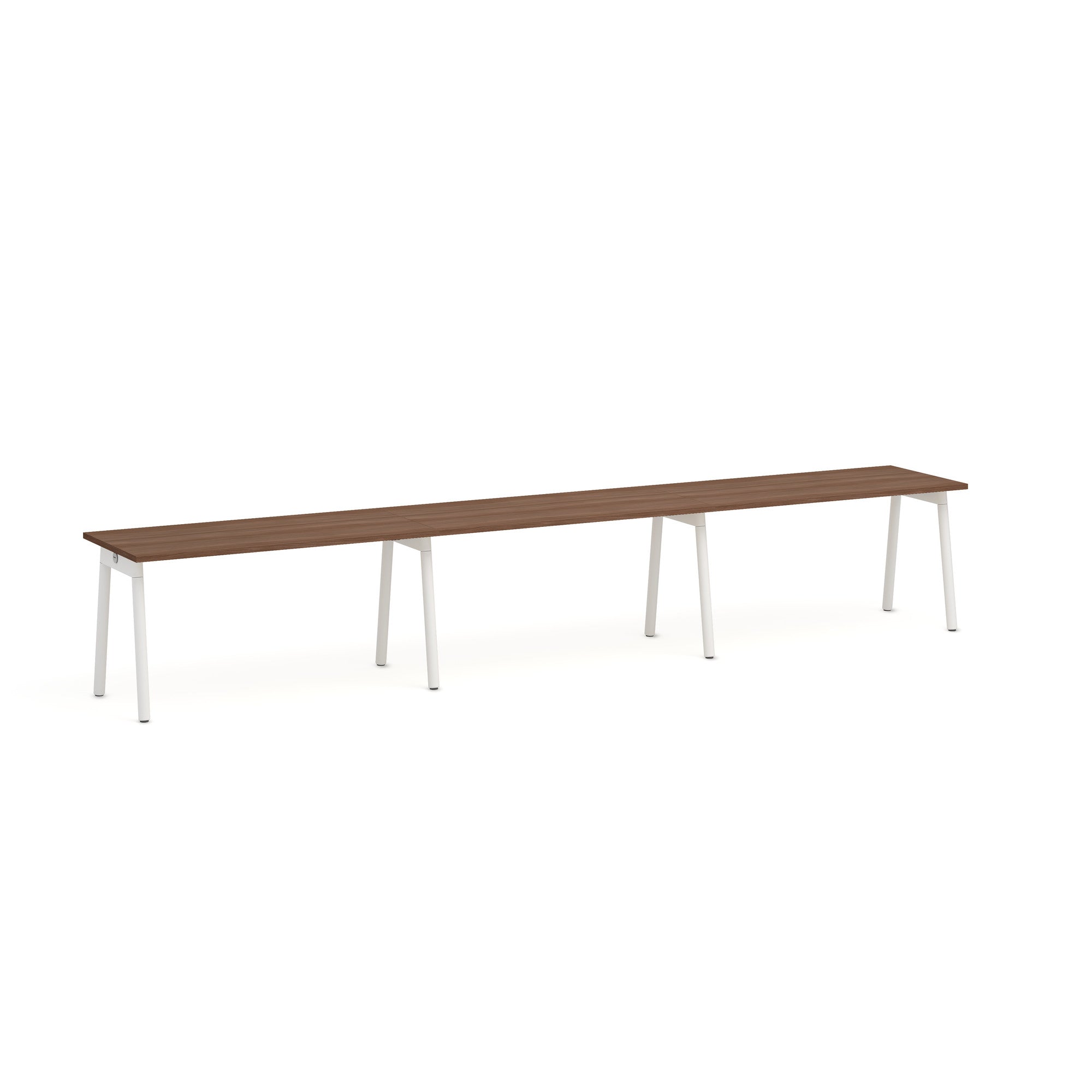 Series A Single Desk for 3 - Modern Office & Home Study Desk for Small Spaces - Perfect for Remote Work, Online Classes & Shared Workspaces