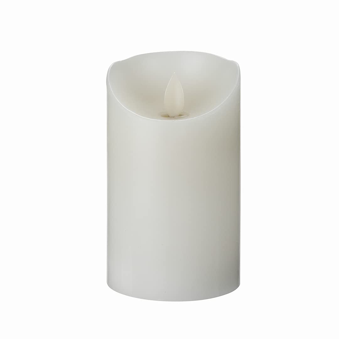 10 Pack Flameless LED Pillar Candles 3x5 Inch - Real Wax Battery Operated Candles with Dancing Flame Effect, Programmable Timer, Perfect for Weddings, Parties, Home Decor & Romantic Dinners - Remote Sold Separately