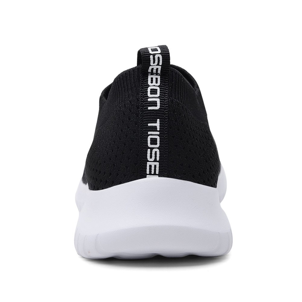 TIOSEBON Men's Slip-On Walking Shoes - Breathable Knit Mesh Tennis Sneakers for Men - Lightweight Comfortable Casual Shoes for Walking, Running & Daily Wear