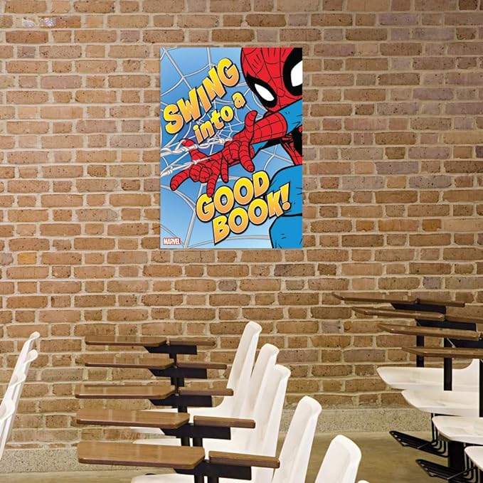 Marvel Spider-Man Poster 13x19 Inches - Superhero Wall Art for Kids Room, Home Decor & Gifts - Perfect for Bedroom, Living Room & Office