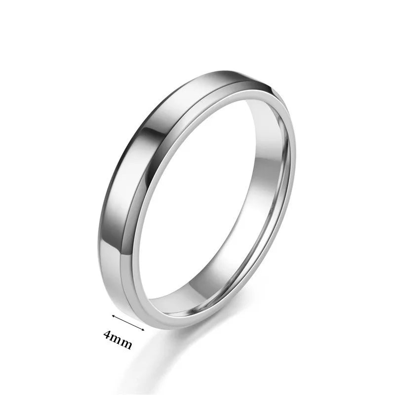 Classic Glossy Ring for Women - Elegant & Shiny Wedding, Engagement, or Gift Jewelry - Perfect for Anniversaries, Proposals & Special Occasions