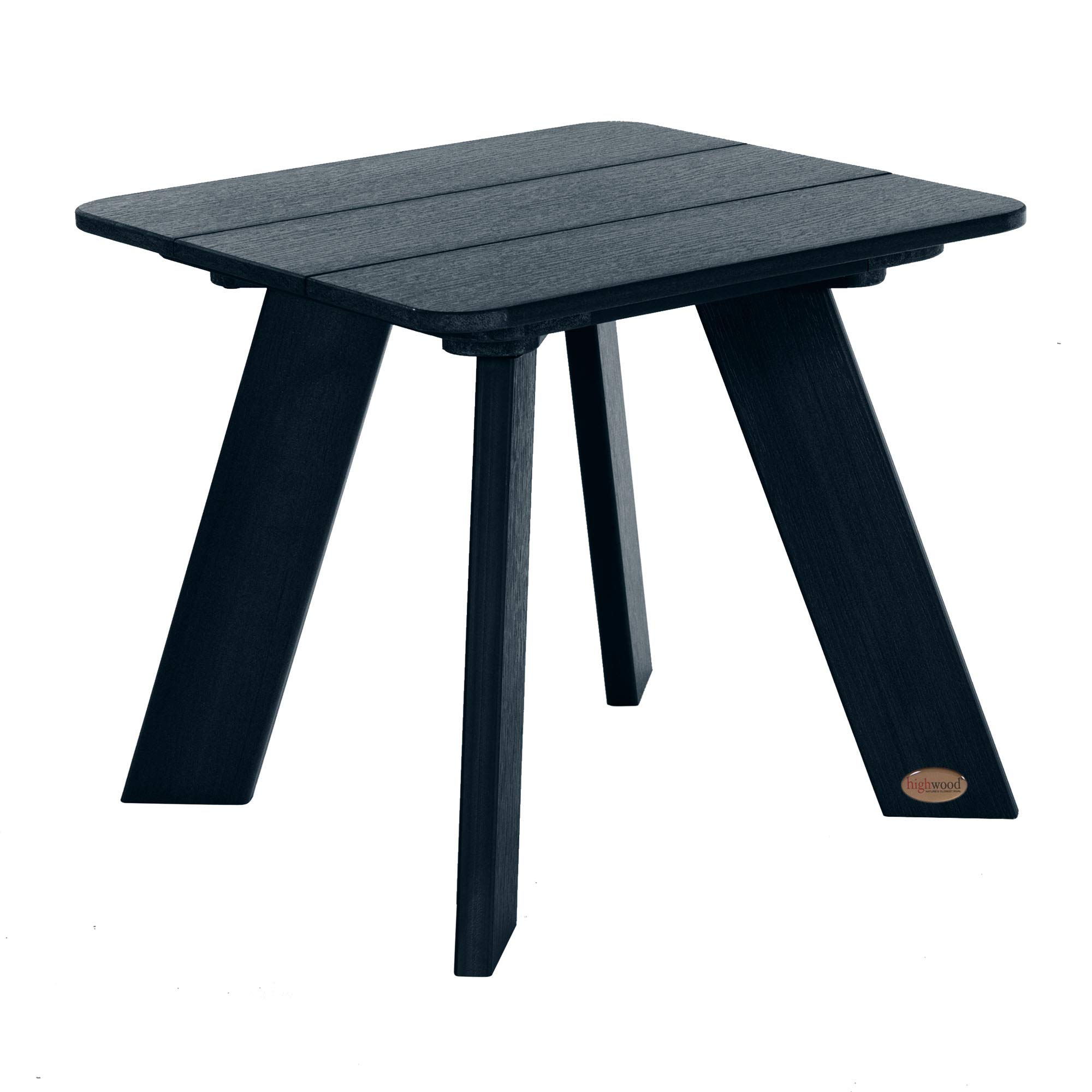 Highwood Italica Modern Adirondack Side Table in Federal Blue - Outdoor Patio, Garden, Poolside Furniture for Relaxing & Entertaining
