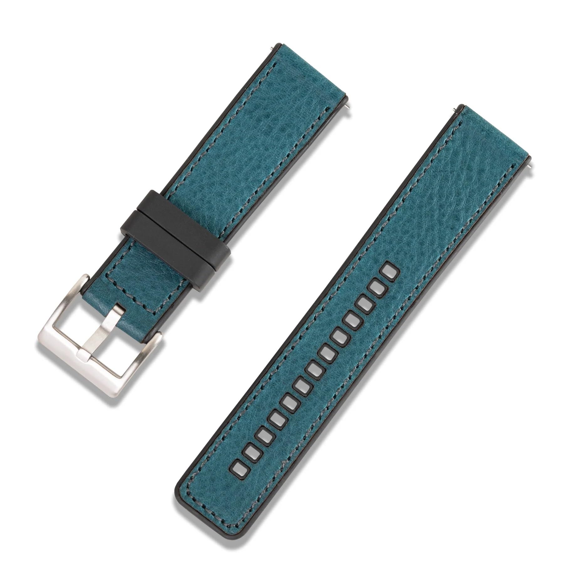 Crafter Blue UL03 Straight End Hybrid FKM Rubber Watch Band - 20mm & 22mm Replacement Strap for Durable & Comfortable Wristwear - Perfect for Diving, Swimming & Outdoor Activities