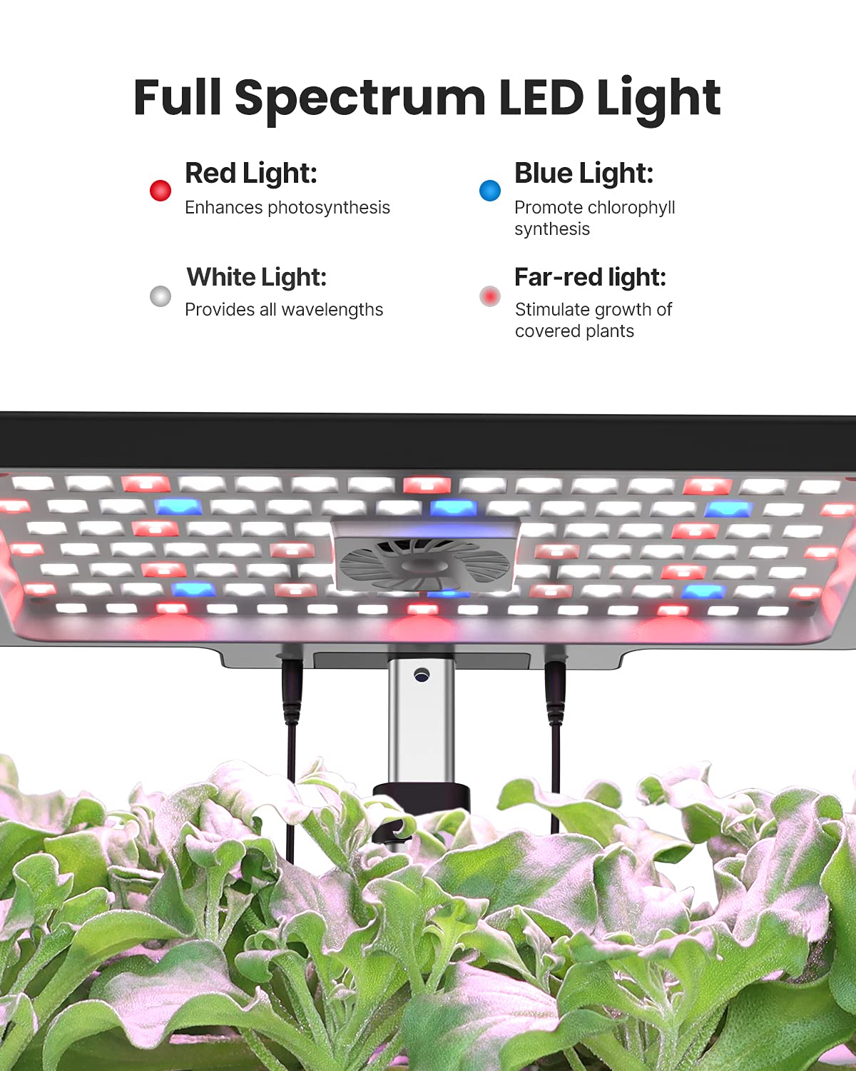 iDOO 12-Pod Hydroponics Growing System Kit with WiFi & LED Grow Light - Indoor Herb Garden for Home, Built-in Fan, Auto Timer, 6.5L Large Tank - Perfect for Kitchen, Office, or as Christmas Gifts for Women & Mom (Black)