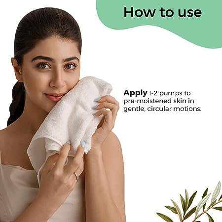 Spanish Squalane Foaming Face Wash with Kiwi Extracts & Aloe - Hydrating Facial Cleanser for Dry & Combination Skin | Includes Soft Brush | Non-Drying Formula for Men & Women | 120ml | Perfect for Morning & Night Skincare Routine