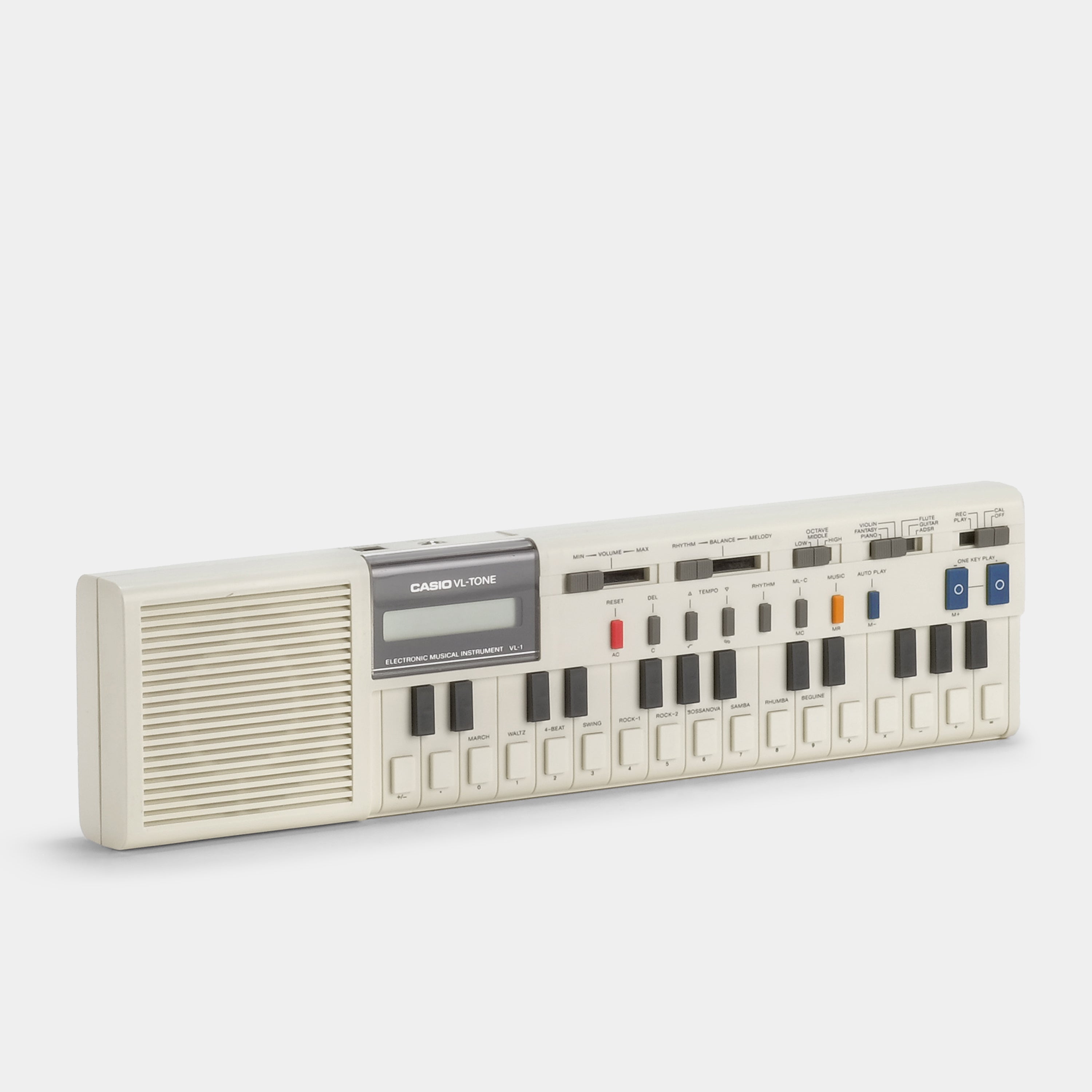 Casio VL-1 VL-Tone Mini Synthesizer - Vintage Digital Keyboard with 100 Sounds & 10 Rhythms - Perfect for Music Production, Home Studio & Retro Gaming Enthusiasts