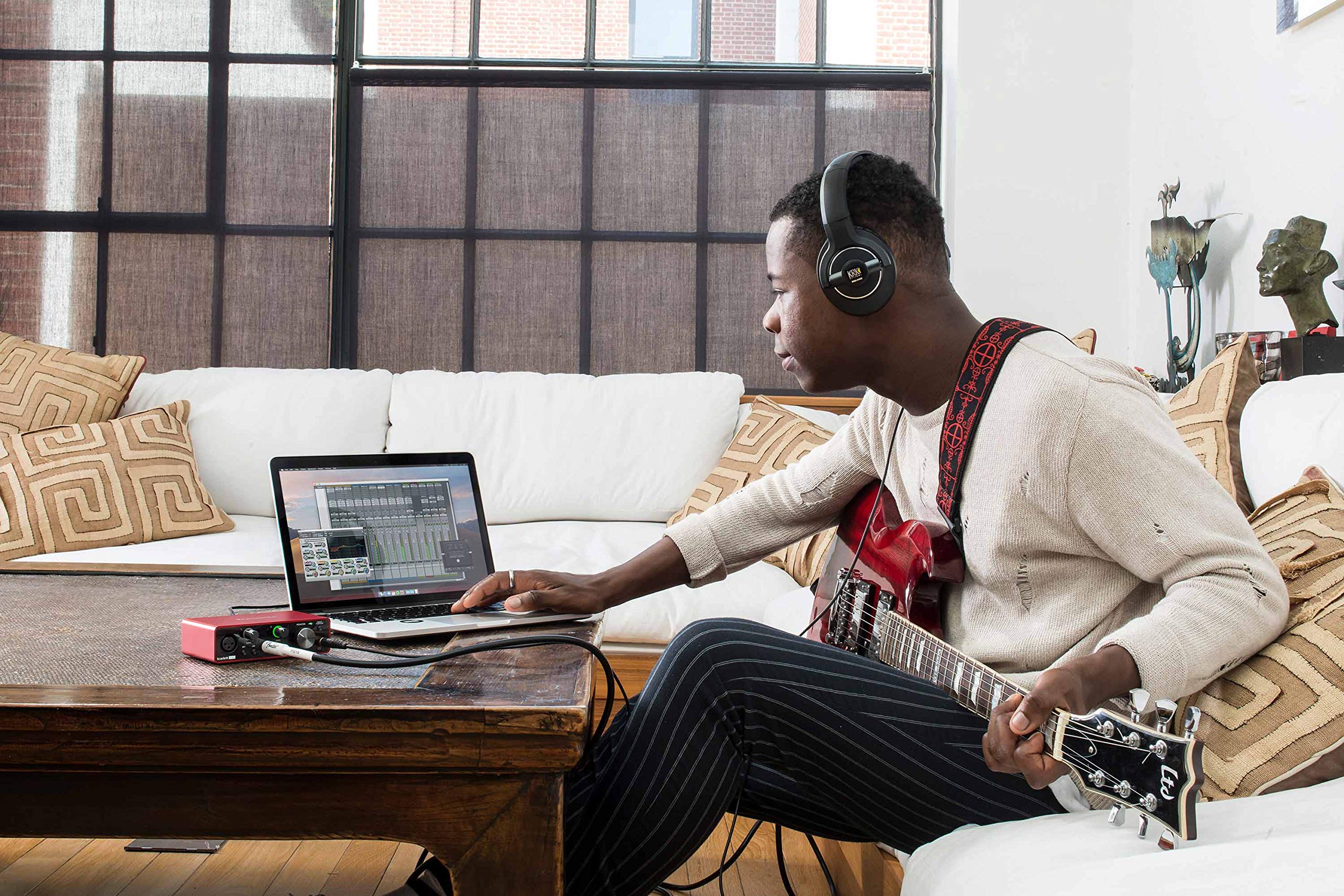 Focusrite Scarlett Solo 3rd Gen USB Audio Interface Bundle - 2-in 2-out Recording with XLR Cable & Polishing Cloth | Perfect for Home Studio, Podcasting & Music Production