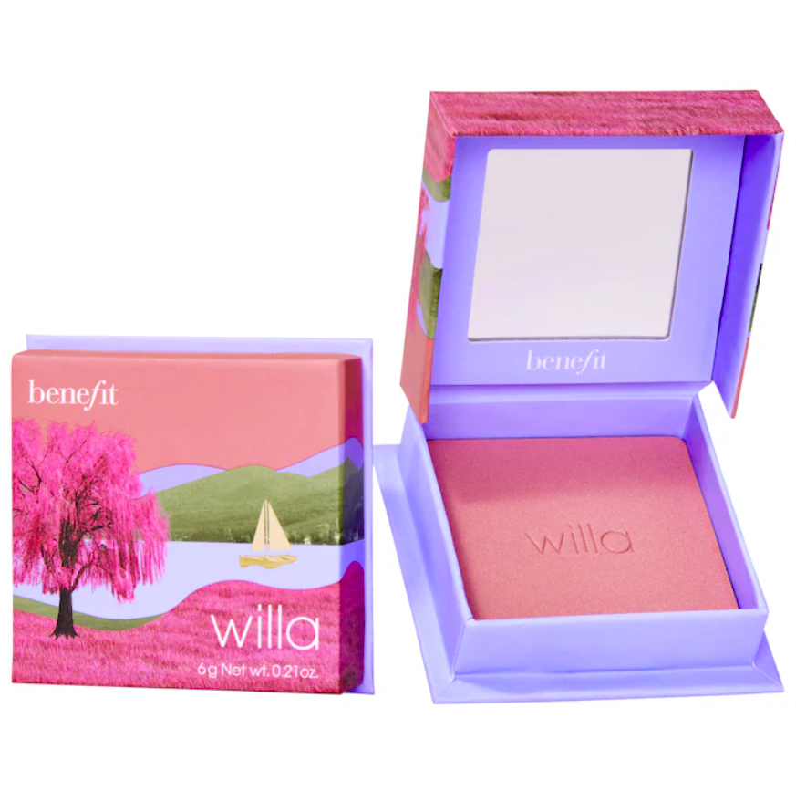 WANDERful World Powder Blush by Benefit Cosmetics - Natural Flush for Cheeks, Long-Lasting Wear | Perfect for Everyday Makeup & Special Occasions