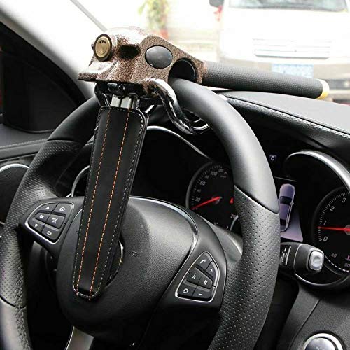 Foldable Car Steering Wheel Lock - Anti-Theft Security Device with Keys for Vehicle Protection | Perfect for Parking, Travel & Nighttime Safety