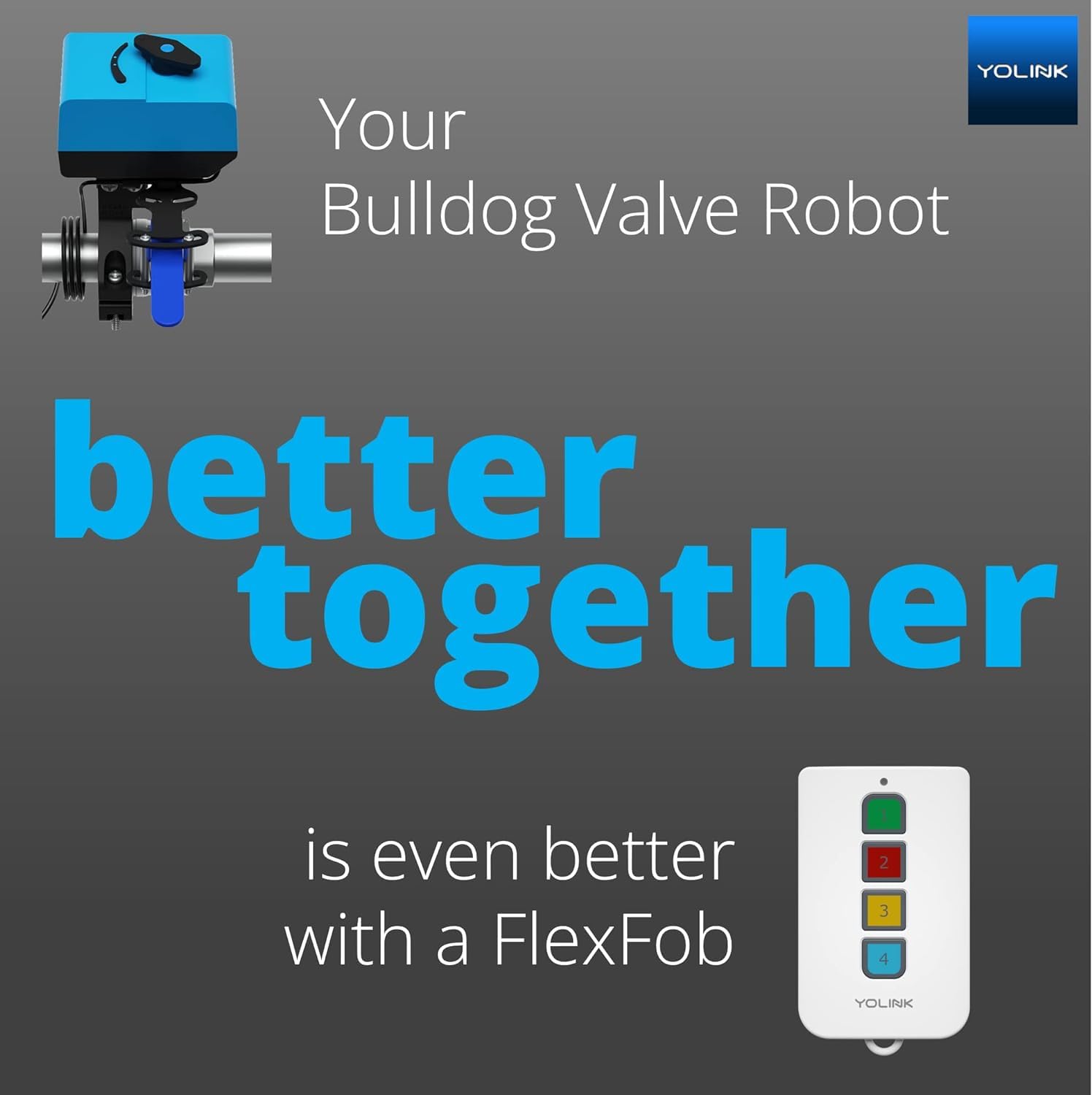 YoLink Smart Water Valve Controller 2 with Bulldog Valve - DIY Installation, Alexa/Google Assistant/IFTTT Compatible - Remote Water Shutoff for Home Protection - Perfect for Leak Prevention & Vacation Security