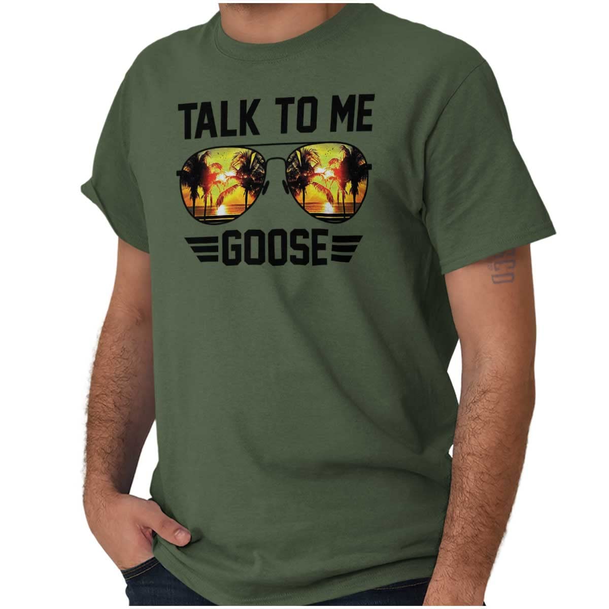 Talk to Me Goose Sunglasses Movie Graphic T-Shirt for Men & Women - Casual Wear, Movie Fan Gift, Pop Culture Apparel