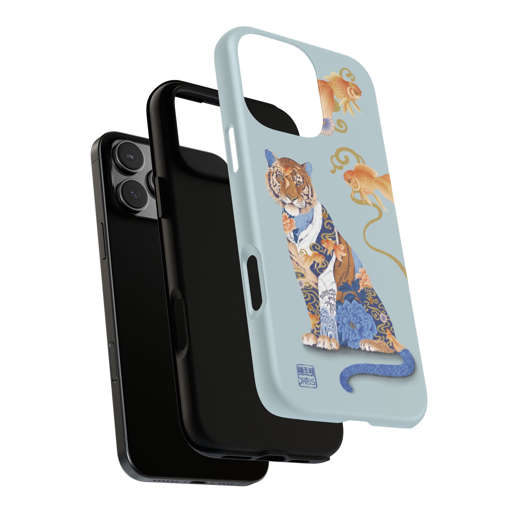 Chinese Zodiac Water Tiger Phone Case - Durable Protective Cover for iPhone & Samsung - Perfect for New Year Gifts & Daily Use