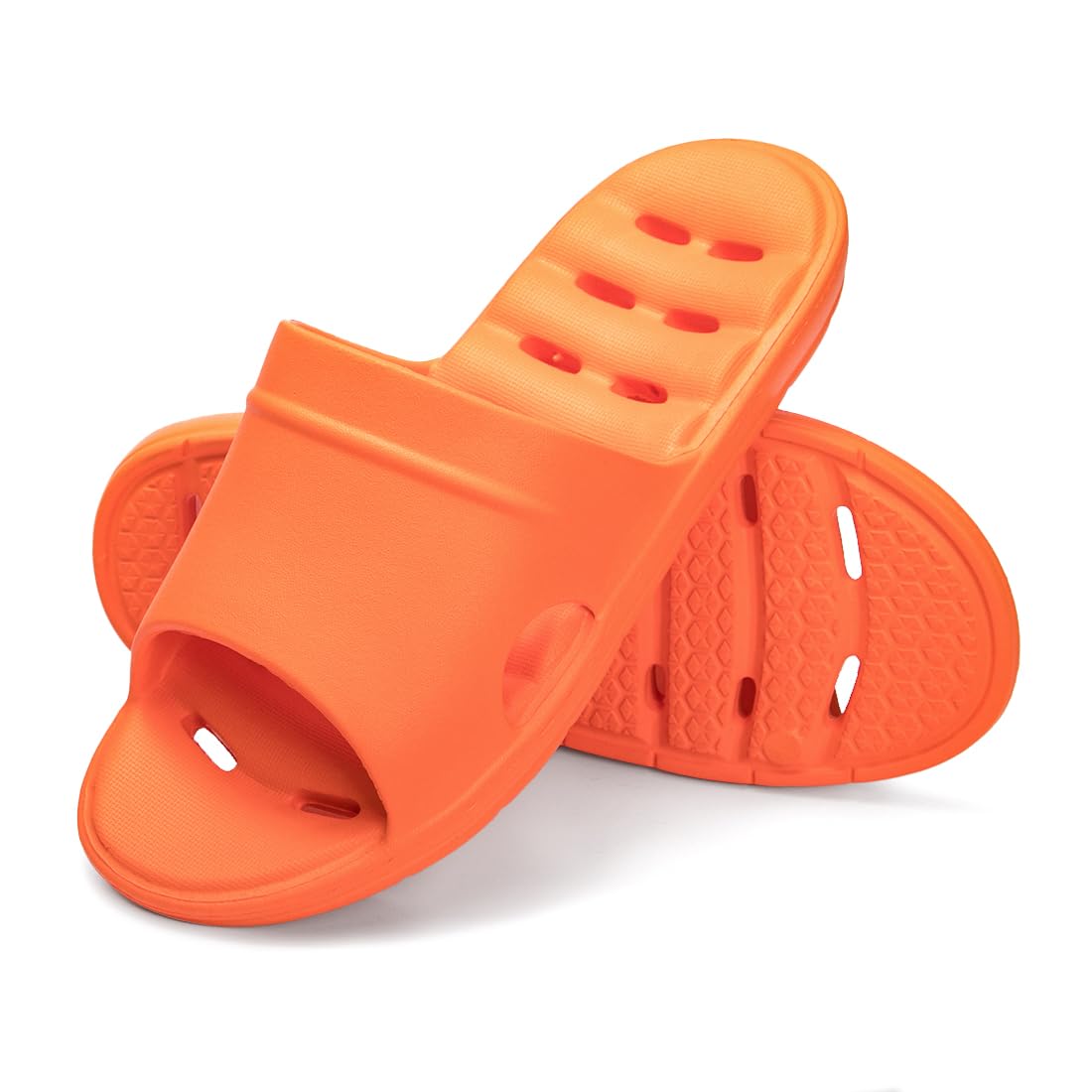 Luffymomo Women's Non-Slip Shower Sandals with Drainage Holes - Comfortable Bathroom Slippers for Spa, Poolside & Home Use