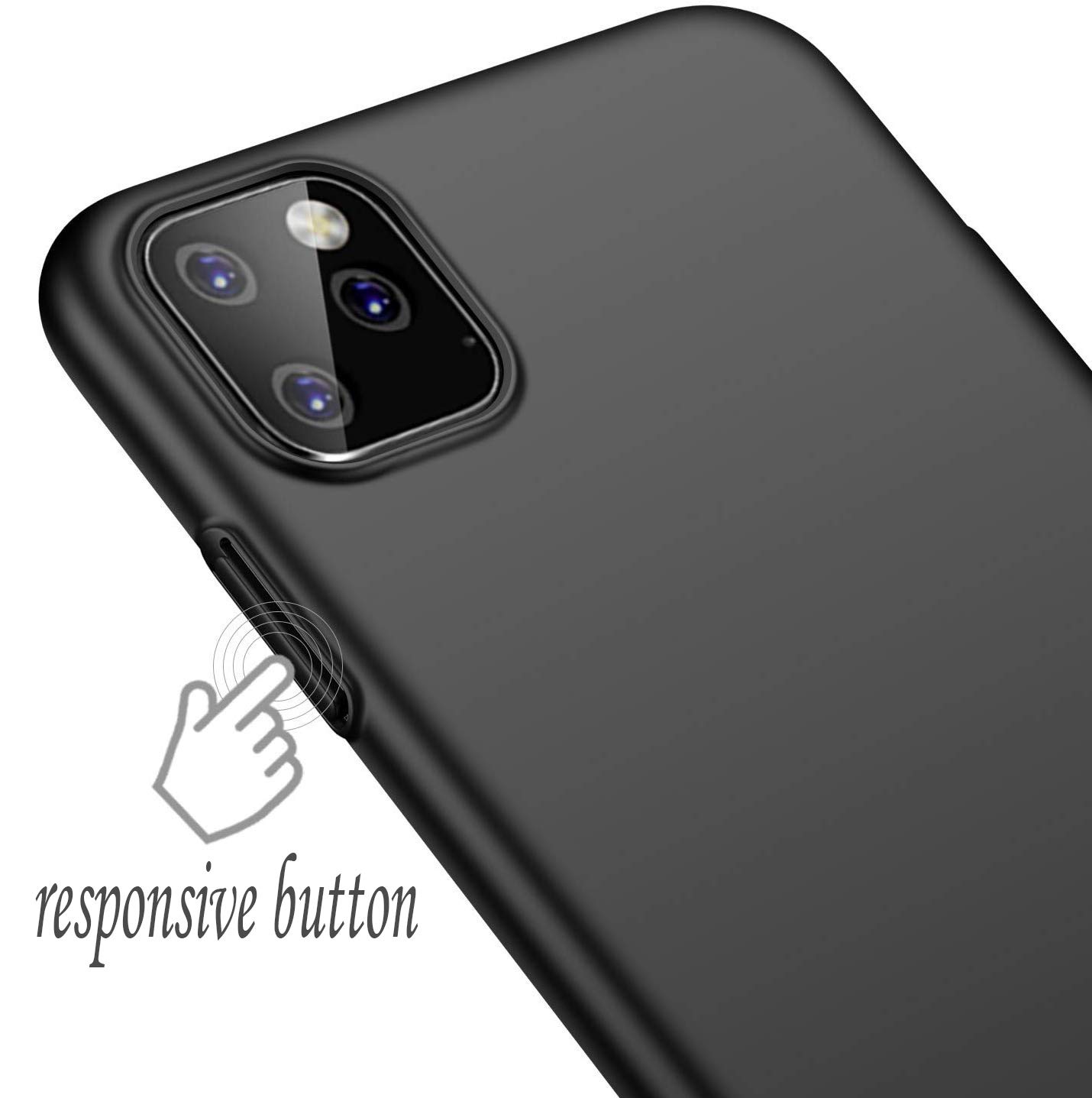 **Slim Protective iPhone 11 Case - Premium PC Hard Cover, Shockproof & Scratch-Resistant (Black) - Perfect for Everyday Use, Travel & Outdoor Activities**