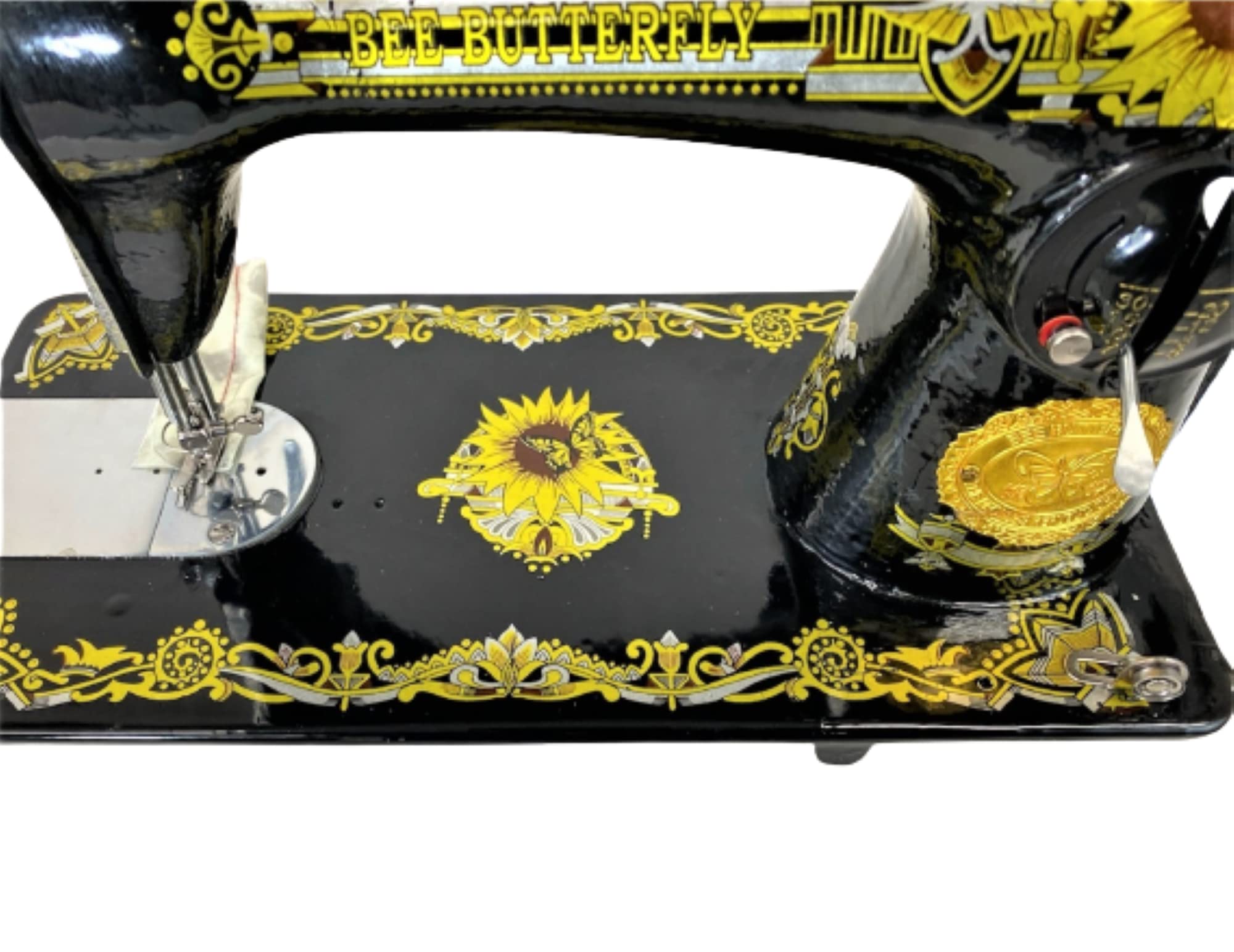 Yamata Bee Butterfly Flat Bed Mechanical Sewing Machine FY2-1 - Heavy Duty Home & Industrial Use for Quilting, Dressmaking & Crafts (Machine Only)