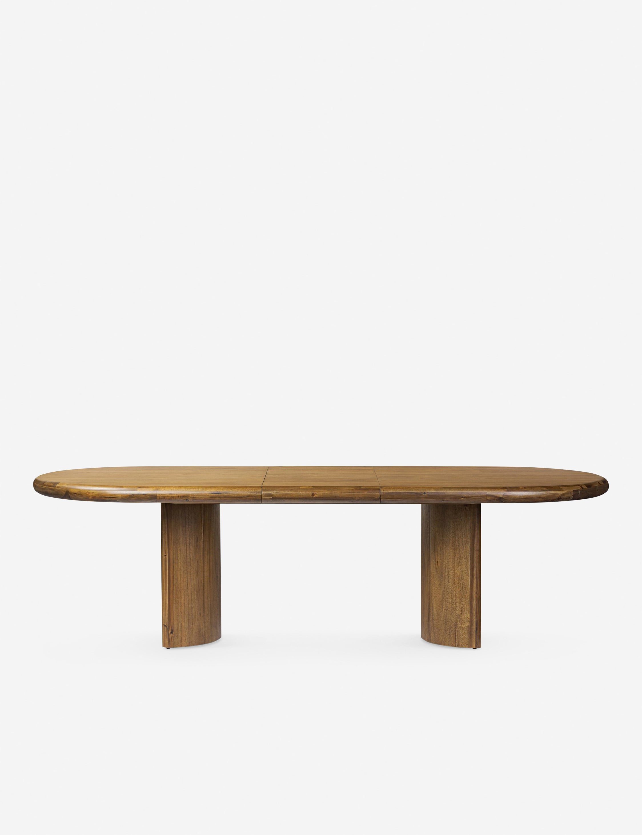 Extendable Oval Dining Table - Expandable Kitchen Table for 6 to 8 People - Perfect for Small Spaces & Dinner Parties - Solid Wood Modern Farmhouse Style