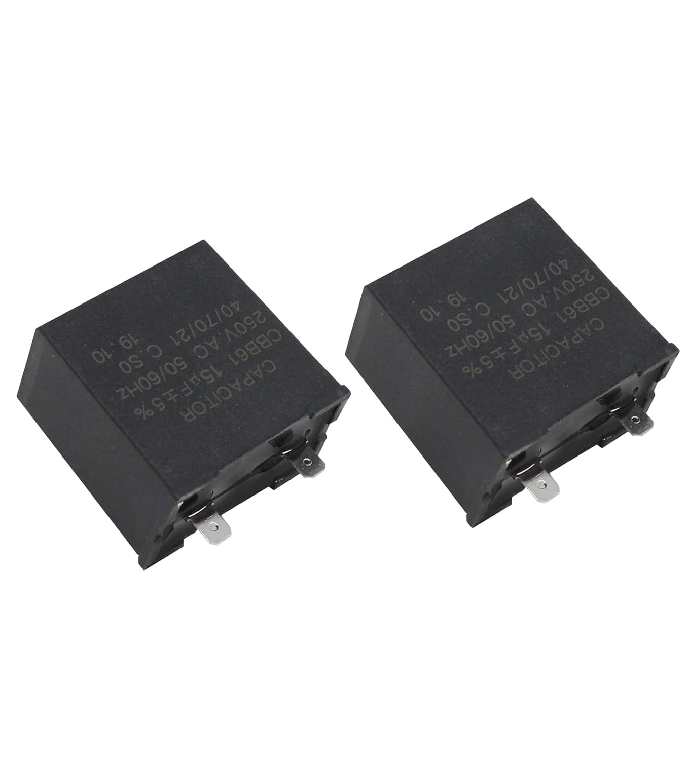 2-Pack 5304464438 Refrigerator Run Capacitor Replacement for Kenmore/Sears 253.9185212 Refrigerator - Compatible with 218909901 Compressor Run Capacitor - Perfect for Home Appliance Repair & DIY Fridge Maintenance
