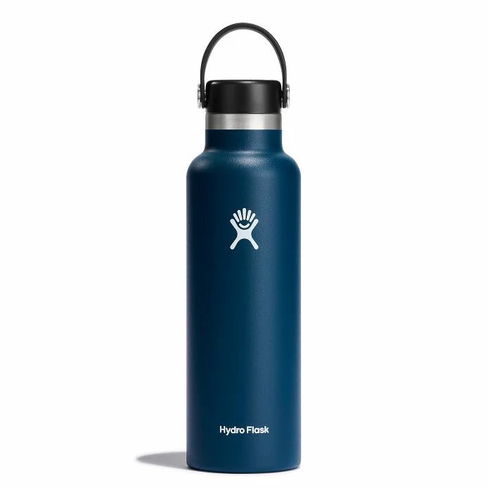 21 oz Standard Mouth Water Bottle - BPA Free, Leak Proof Stainless Steel Insulated Bottle for Gym, Hiking & Everyday Use