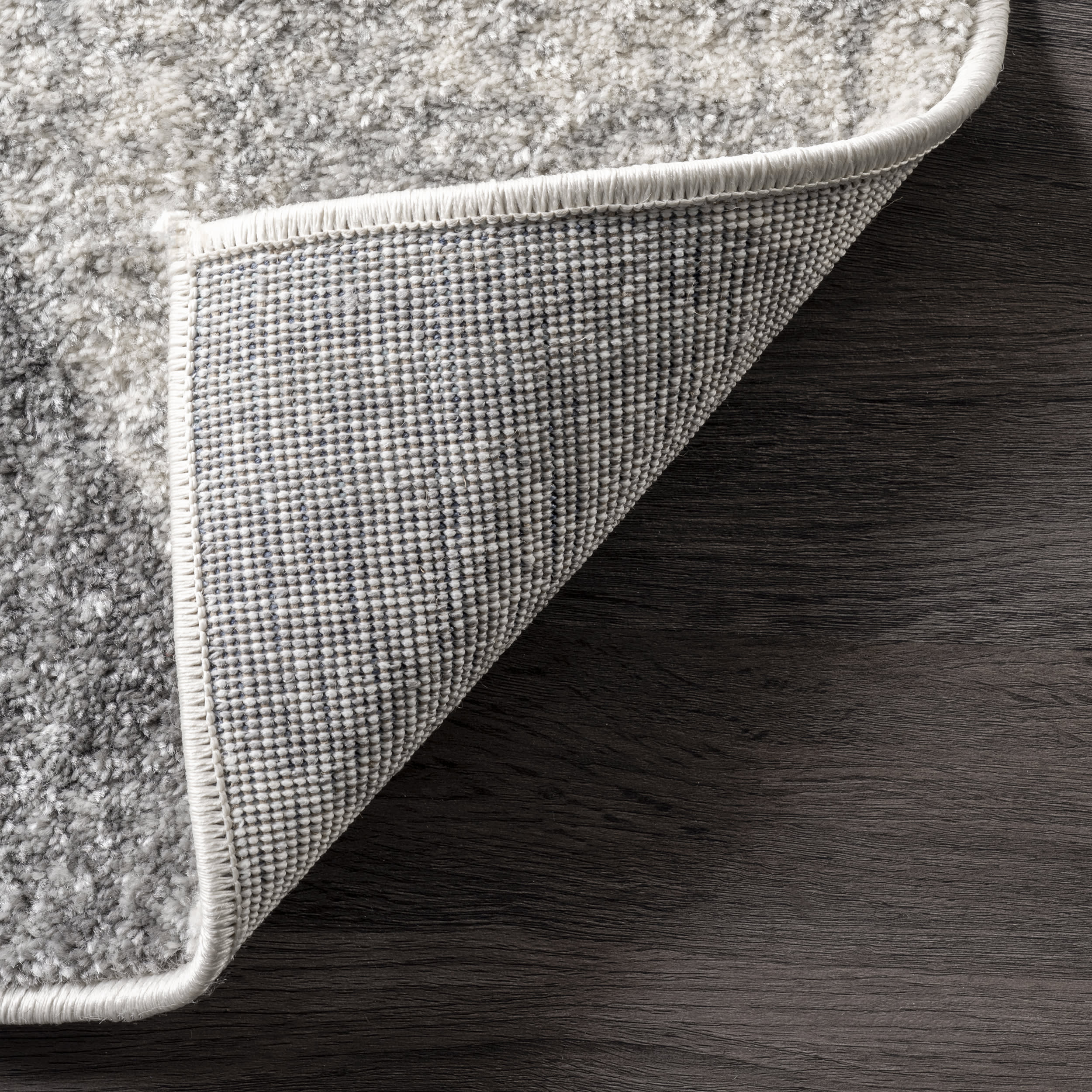 Modern Geometric Banded Area Rug - Soft Grey Handwoven Carpet for Living Room, Bedroom & Office - Stylish Home Decor & Floor Covering for Indoor Spaces