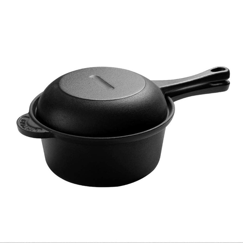 Premium Cast Iron Soup Pot - Small Milk Pot for Baby Food, Multi-Function Cooking Pot for Porridge, Instant Noodles & Household Use | Ideal for Baby Complementary Meals, Family Soups & Quick Meals