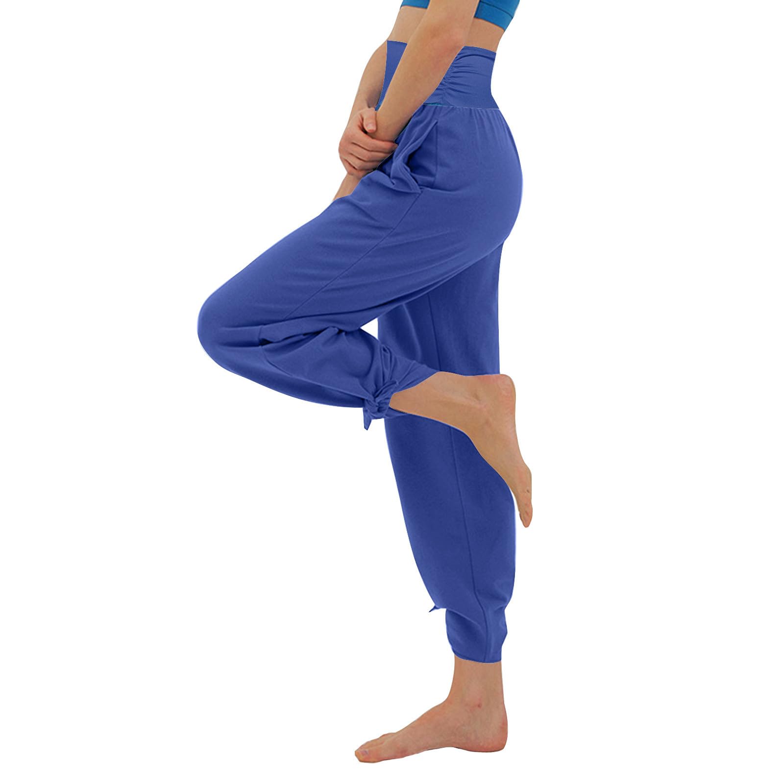 **Women's High Waist Flare Wide Leg Yoga Pants - Stretchy Athletic Trousers for Running, Gym & Casual Wear**