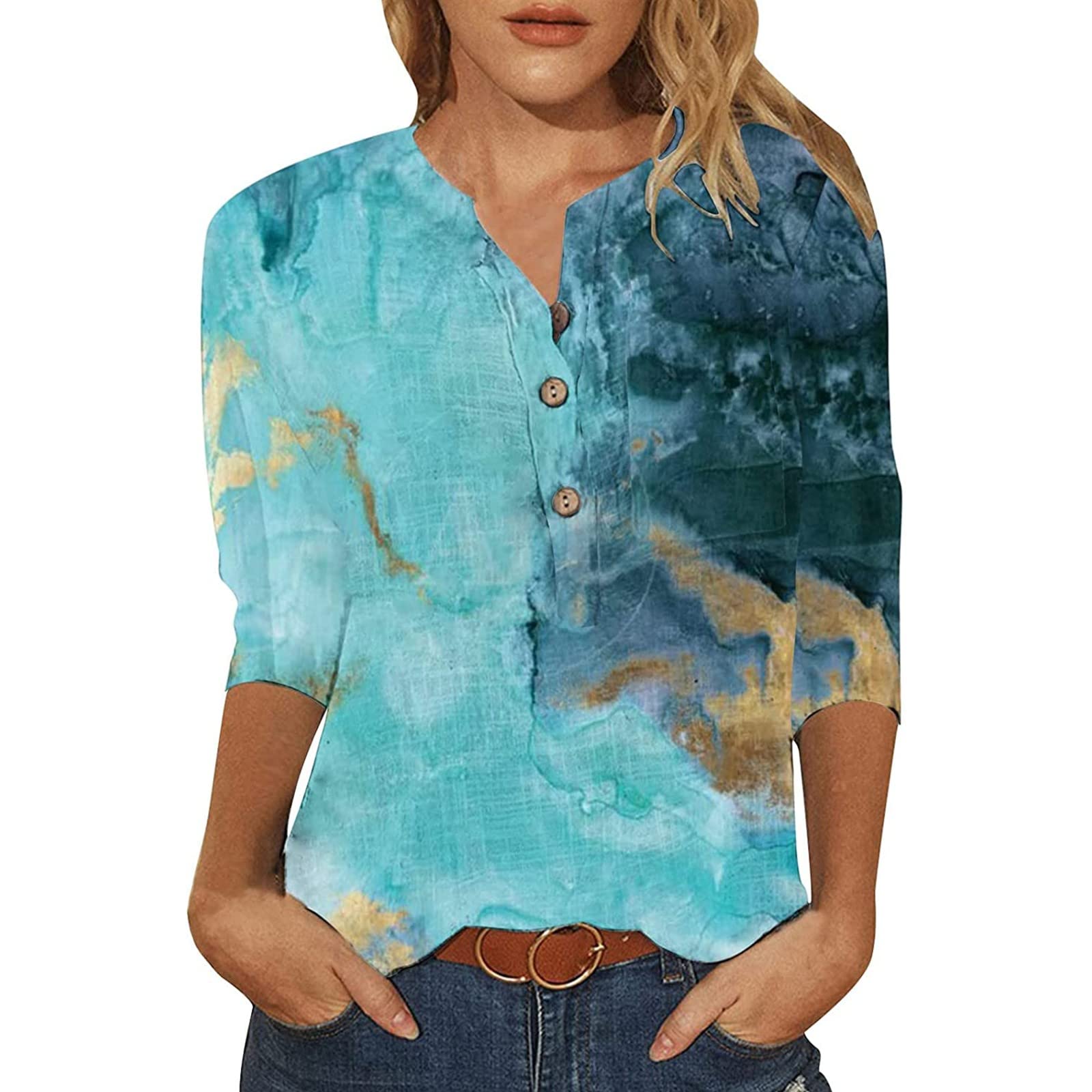 Women's Summer Tops - Sexy V-Neck Short Sleeve Dolman Blouse with Twist Front Detail | Casual & Dressy Loose Fit Shirt for Women | Perfect for Office, Date Night & Weekend Outings