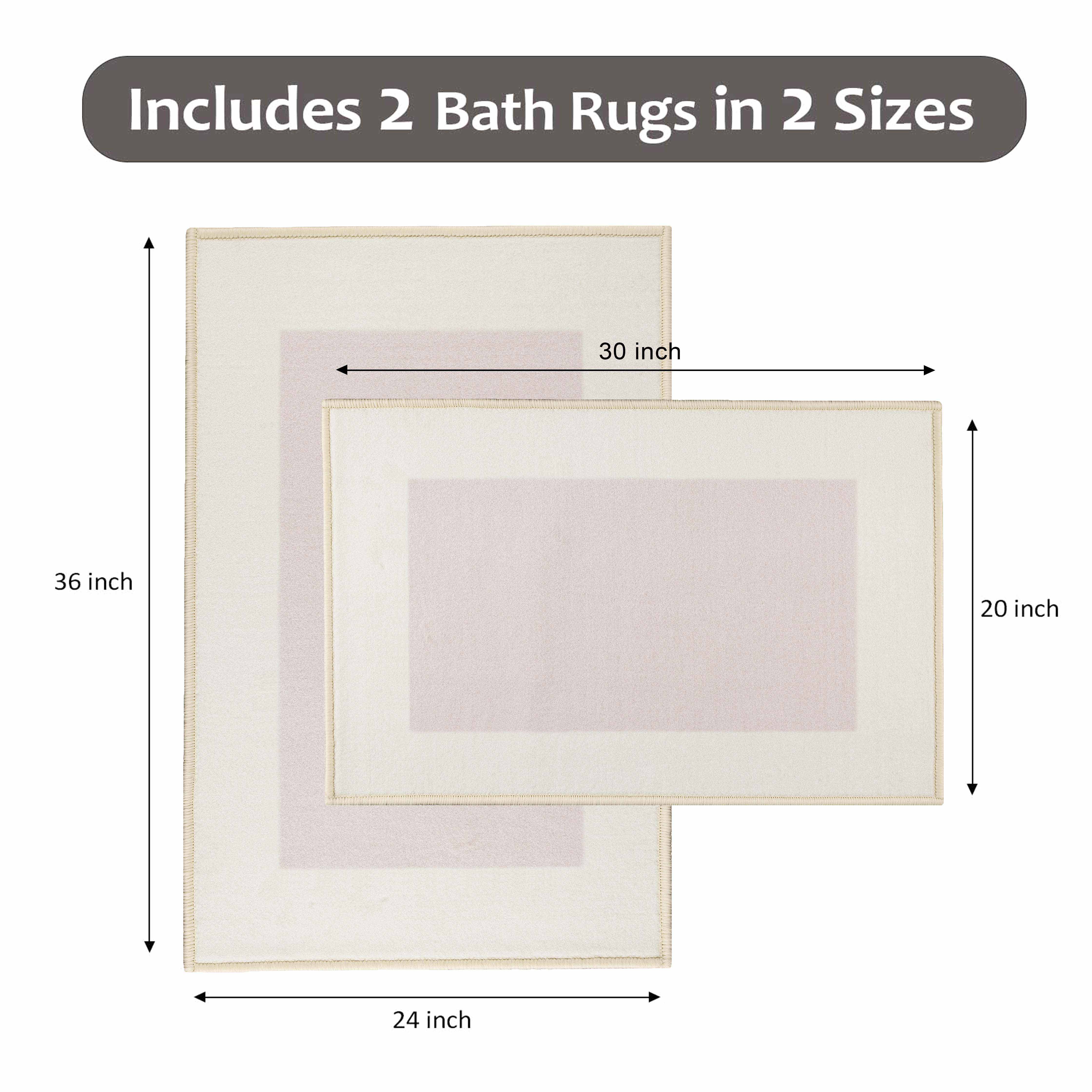 Non-Slip Kitchen Mat Set - Machine Washable, Modern Design for Reno Homes - Perfect for Cooking, Dishwashing & Standing Comfort in Your Kitchen