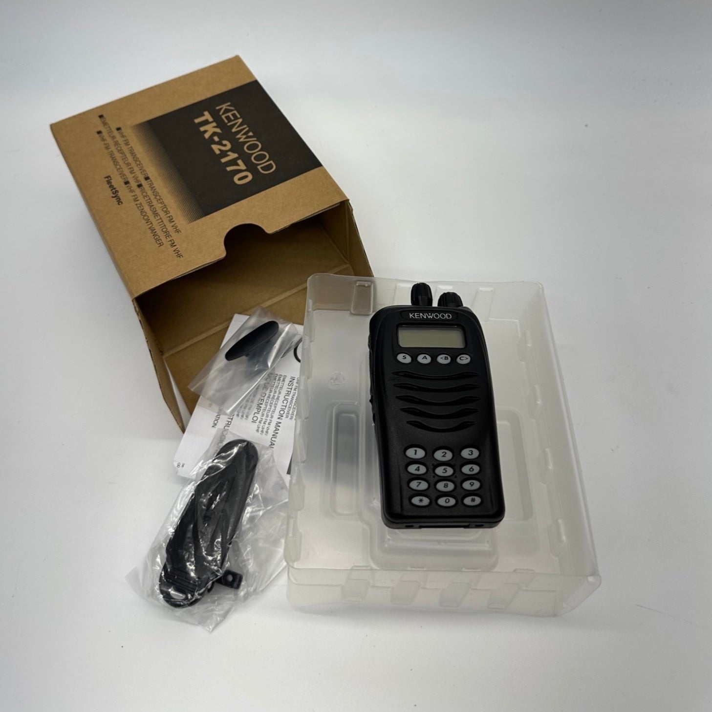 Kenwood TK-2170 K2 VHF Two-Way Portable Radio with Charger Bundle - Reliable Communication for Construction, Security & Outdoor Activities