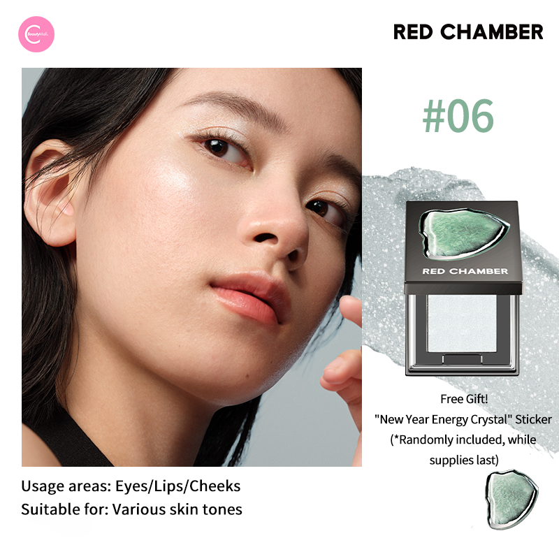 RED CHAMBER Crystal Eyeshadow & Multi-Use Glow Powder - Shimmer Makeup for Eyes, Face & Body | Perfect for Parties, Photos & Special Occasions